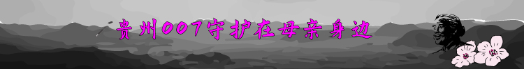 貴州007守護在母親身邊